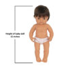 Anatomically Correct 15" Baby Doll, Caucasian Boy, Brunette