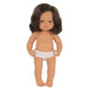 Anatomically Correct 15" Baby Doll, Caucasian Girl, Brunette