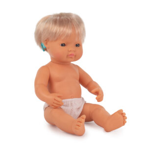 Baby Doll Caucasian Girl With Hearing Aid 15'', Polybagged