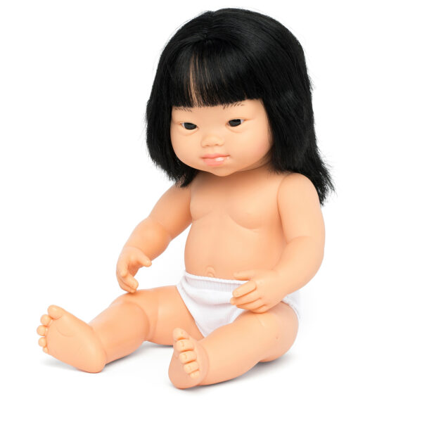 Anatomically Correct 15" Baby Doll, Down Syndrome Asian Girl