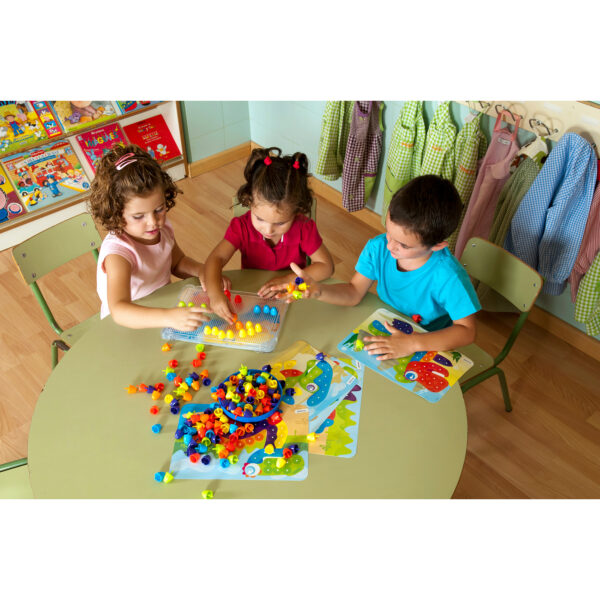 Pegs & Patterns Set, Bright Colors, 90 Pieces