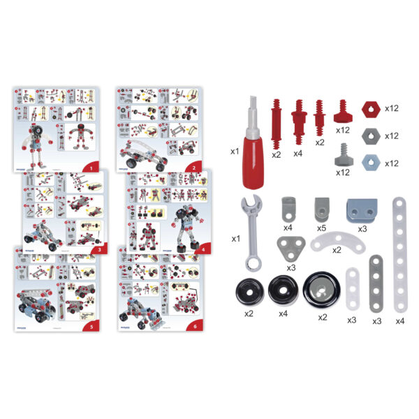 Mecatech, Vehicle & Robot Building Set, 106 Pieces