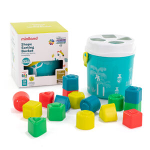 Feel to Learn: Shape Sorting Bucket, Turquoise