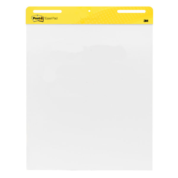 Super Sticky Easel Pad, 25" x 30", White, 30 Sheets-Pad, 2 Pads