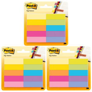 Page Markers, 50 Sheets-Pad, 10 Pads-Pack, 3 Packs