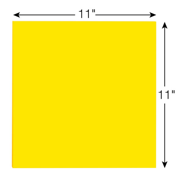 Super Sticky Big Note, 11 in. x 11 in., Yellow, 30 Sheets-Pad, Pack of 3