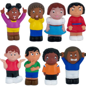 Friends with Feelings, Multicultural Emotions Figurines, 5.5", Set of 8