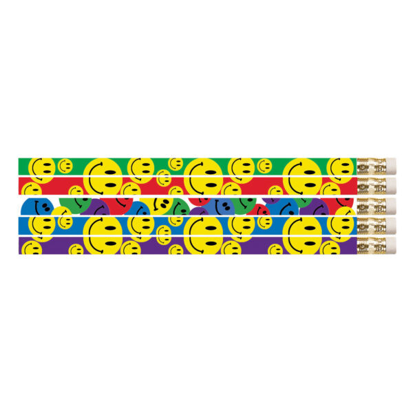 Happy Face Assorted Motivational Pencils, Pack of 144