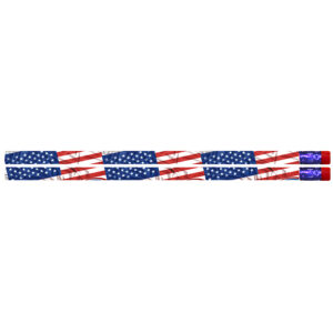 Flags & Fireworks Pencil, 12 Per Pack, 12 Packs