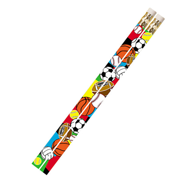 Super Sports Motivational-Fun Pencils, Pack of 144