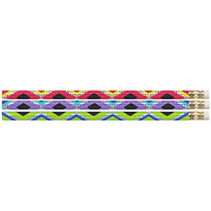 Geometric Glitz Motivational Pencil, 12 Per Pack, 12 Packs