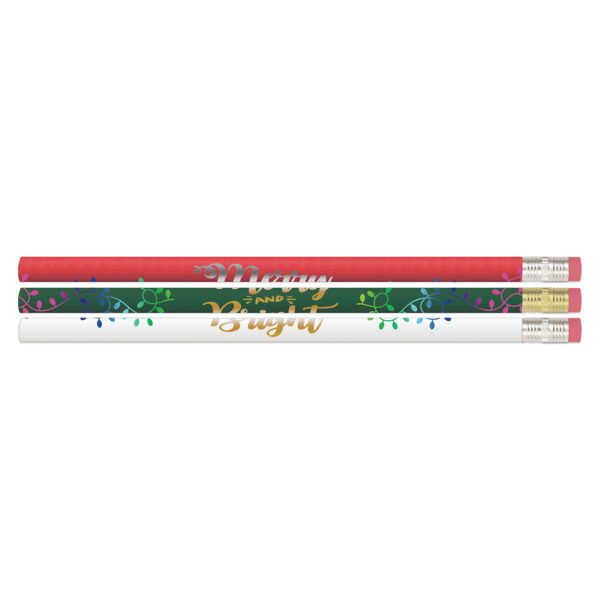 Merry & Bright Pencil, 12 Per Pack, 12 Packs