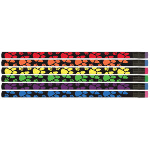 Neon Paws Pencils, 12 Per Pack, 12 Packs