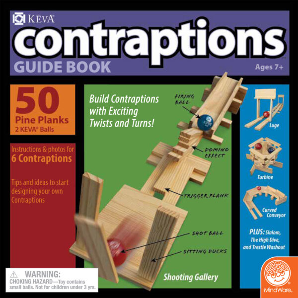 KEVA Contraptions Plank Building Set, 50 Pieces