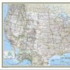 United States Classic Map, Laminated, 43.5" x 30.5"