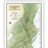 Appalachian Trail Map, In Gift Box, 18" x 48"