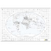 World and United States Coloring, Map Pack Bundle, 36" x 24"