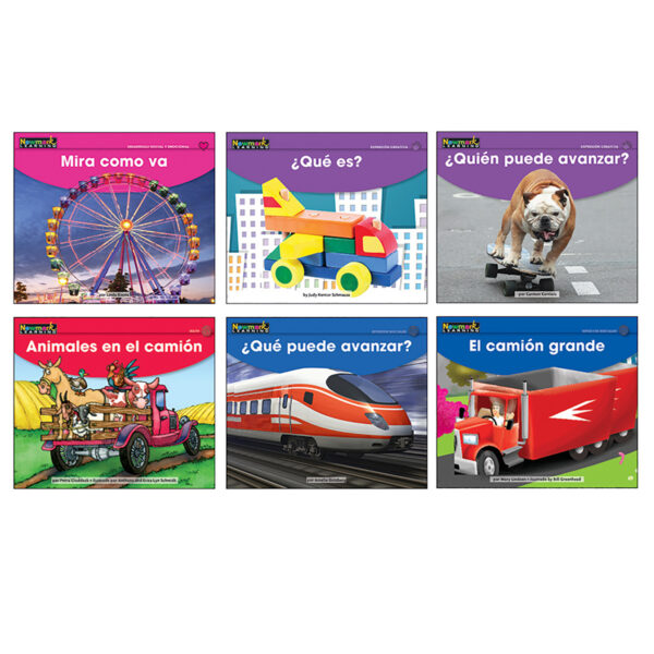 Early Rising Readers Transportation Theme Set, Spanish