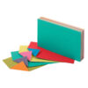 Two-Tone Index Cards, 3" x 5", Assorted Colors, 100 Per Pack, 10 Packs