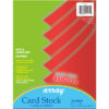 Card Stock, Rojo Red, 8-1-2" x 11", 100 Sheets Per Pack, 2 Packs