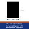 Construction Paper, Black, 9" x 12", 50 Sheets Per Pack, 5 Packs