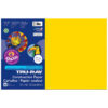 Construction Paper, Yellow, 12" x 18", 50 Sheets Per Pack, 5 Packs