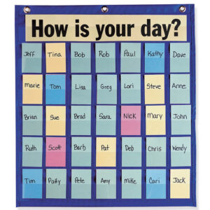 Behavioral Pocket Chart, Blue, 18-1-2" x 21", 1 Chart