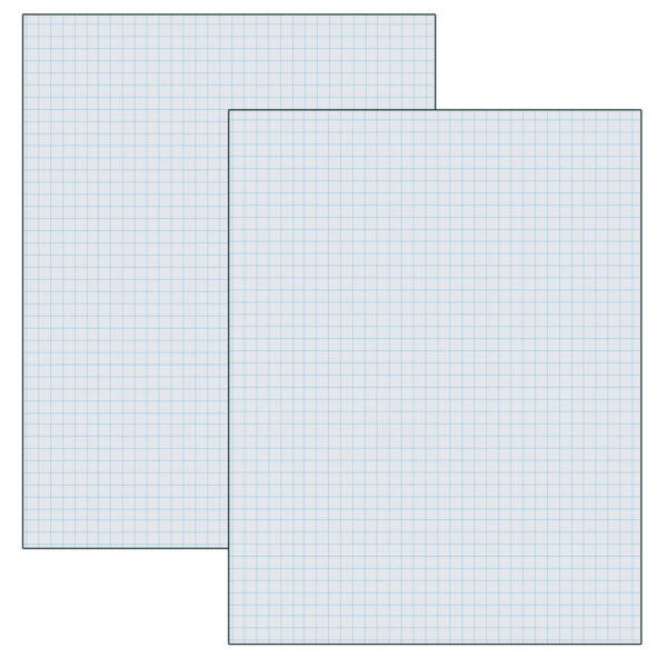 Graphing Paper, White, 1-4" Quadrille Ruled, 8-1-2" x 11", 500 Sheets Per Pack, 2 Packs