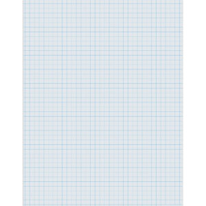 Graphing Paper, White, 1-4" Quadrille Ruled, 8-1-2" x 11", 500 Sheets