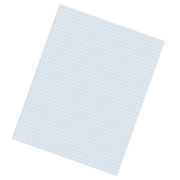 Graphing Paper, White, 1-4" Quadrille Ruled, 8-1-2" x 11", 500 Sheets