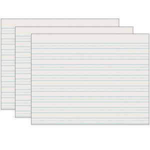 Newsprint Handwriting Paper, Skip-A-Line, Grade 3, 1-2" x 1-4" x 1-2" Ruled Long, 11" x 8-1-2", 500 Sheets Per Pack, 3 Packs