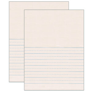 Newsprint Handwriting Paper, Picture Story, 7-8" x 7-16" Ruled Short, 9" x 12", 500 Sheets Per Pack, 2 Packs