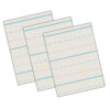 Newsprint Handwriting Paper, Skip-A-Line, Grade 1, 1-2" x 1-4" x 1-4" Ruled Long, 11" x 8-1-2", 500 Sheets Per Pack, 3 Packs