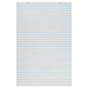 Primary Chart Pad, White, 1" Ruled Short Way, 24" x 36", 100 Sheets