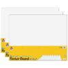 Poster Board, White, 22" x 28", 10 Sheets Per Pack, 3 Packs