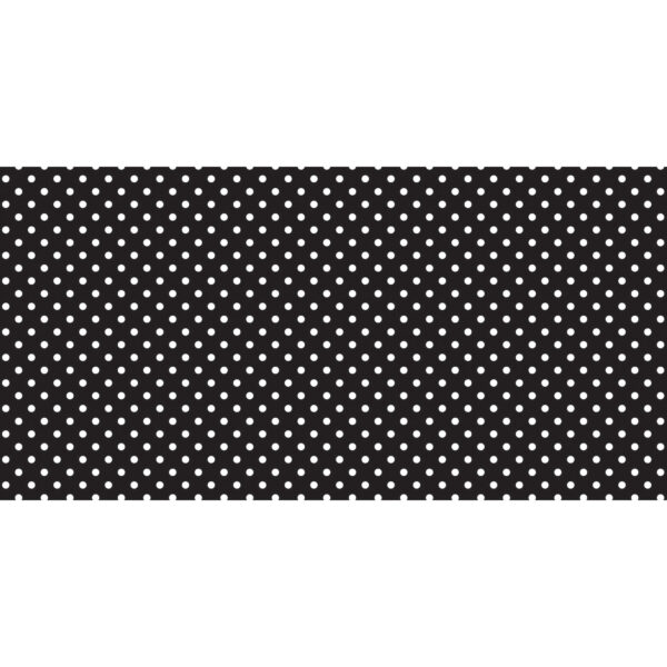 Bulletin Board Art Paper, Classic Dots-Black & White, 48" x 50', 1 Roll