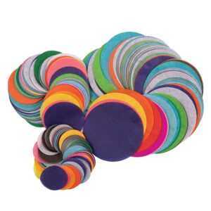 Bleeding Tissue Circles Assortment, 25 Assorted Colors, Assorted Sizes, 2,250 Circles