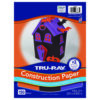 Construction Paper Halloween, Black, Orange, Purple, 9" x 12", 150 Sheets Per Pack, 3 Packs