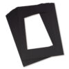 Pre-Cut Mat Frames, 11.5" x 16.75" Frame, 8" x 10.75" Window, Black, 12 Per Pack, 2 Packs