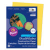 Construction Paper, Yellow, 9" x 12", 50 Sheets Per Pack, 10 Packs