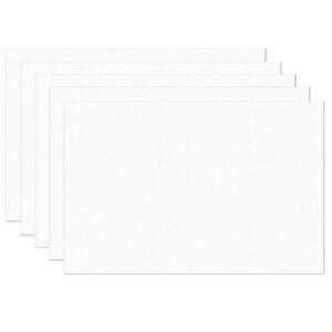 Construction Paper, Bright White, 12" x 18", 100 Sheets Per Pack, 5 Packs