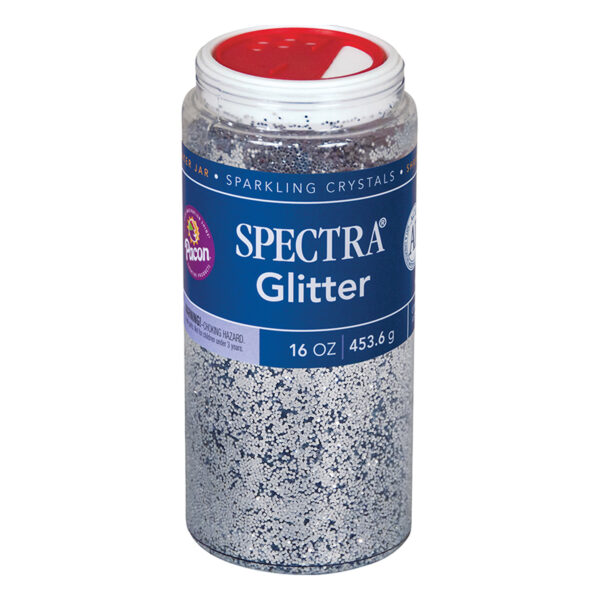 Glitter, Silver, 1 lb. Per Jar, 2 Jars