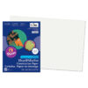 Construction Paper, White, 12" x 18", 50 Sheets Per Pack, 5 Packs