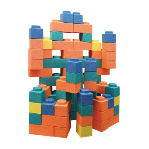 Gorilla Blocks Extra Large Building Blocks, Assorted Colors, 3-1-2" x 3-1-2" to 3-1-2" x 10-3-4", 66 Pieces