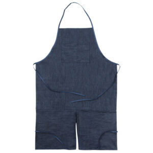 Adult Apron, Dark Blue Denim, 41" x 27-1-2", 1 Count