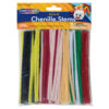 Regular Stems, Assorted Colors, 6" x 4 mm, 200 Pieces Per Pack, 6 Packs