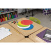 Self-Stick Dry Erase Circles, 5 Assorted Colors, 10" Dia., 10 Count