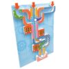 Magnetic Marble Run, Assorted Colors, 9.6"W x 11.2"H Magnetic Board, 34 Pieces