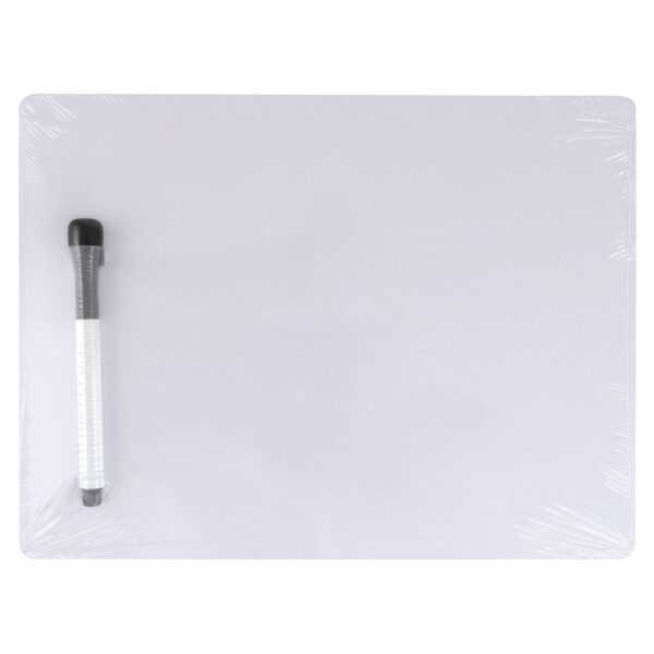 Dry Erase Whiteboard, 1-Sided, Plain, with Marker-Eraser, 9" x 12", 5 Sets