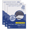 Multi-Purpose Paper, White, 20 lb., 8-1-2" x 11", 200 Sheets Per Pack, 3 Packs